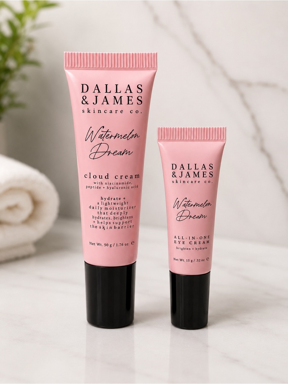 Dallas & James Watermelon Dream Cloud Cream + Eye Cream Duo NEW